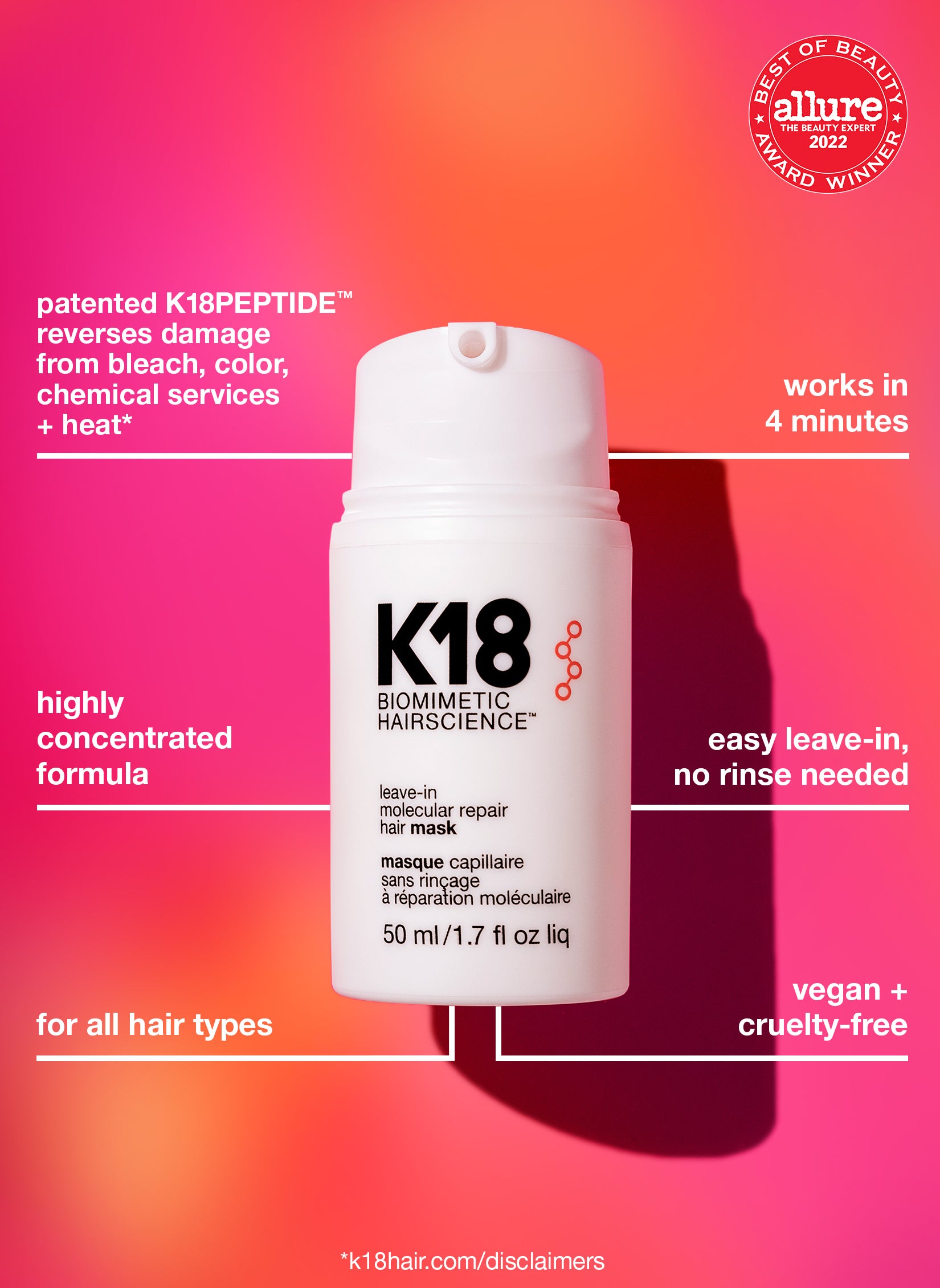 Jumbo Leave-In Molecular Repair Hair Mask 100mL - Image 3